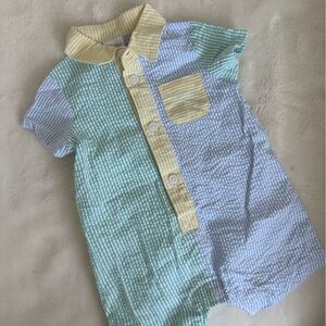 Starting Out Multicolor Striped Baby Romper